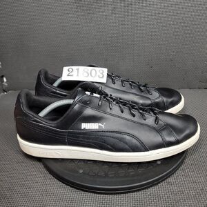Puma Men's Black Sneakers with White Sole